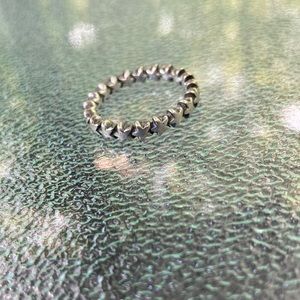 Star pandora ring- sterling silver- size 11